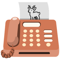 Deer and Fax machine