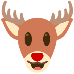 Deer and Grinning face with big eyes