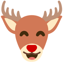 Deer and Grinning face with smiling eyes