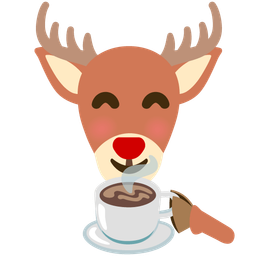 deer and hot beverage