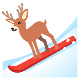 Deer and Skis