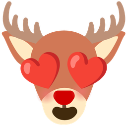 Deer and Smiling face with heart-eyes
