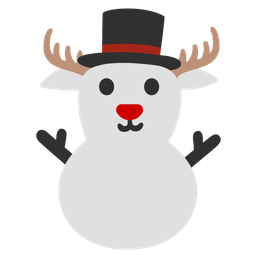 Deer and Snowman without snow