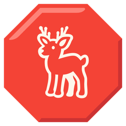 Deer and Stop sign
