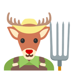 Deer and Tractor