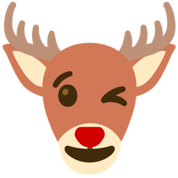 Deer and Winking face