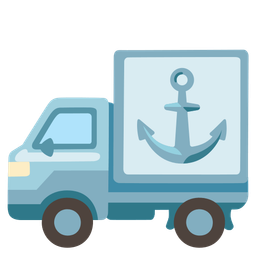 delivery truck and anchor
