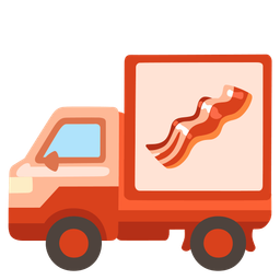 delivery truck and bacon