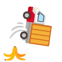 delivery truck and banana