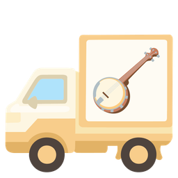 delivery truck and banjo