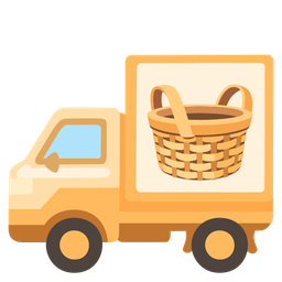 delivery truck and basket