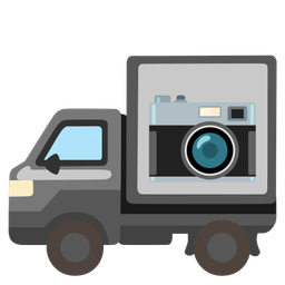 delivery truck and camera