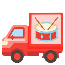 delivery truck and drum