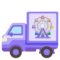 delivery truck and ferris wheel