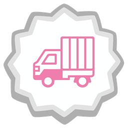 delivery truck and fish cake with swirl