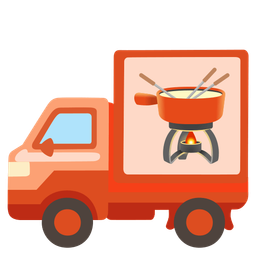 delivery truck and fondue