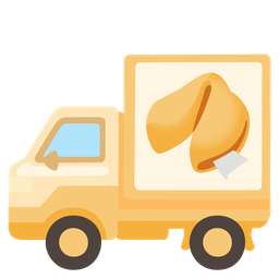 delivery truck and fortune cookie