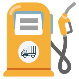 delivery truck and fuel pump