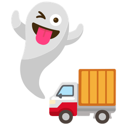 delivery truck and ghost