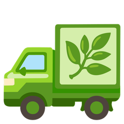 delivery truck and herb
