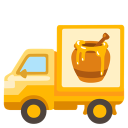 delivery truck and honey pot