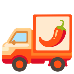 delivery truck and hot pepper