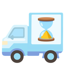 delivery truck and hourglass done