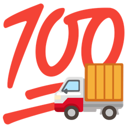 delivery truck and hundred points