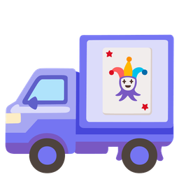 delivery truck and joker