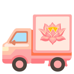 delivery truck and lotus