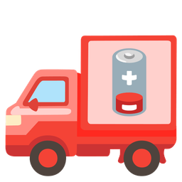 delivery truck and low battery