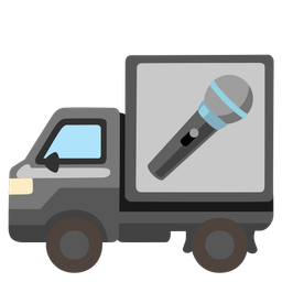 delivery truck and microphone