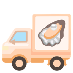 delivery truck and oyster