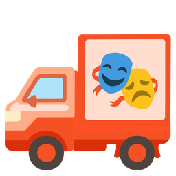 delivery truck and performing arts