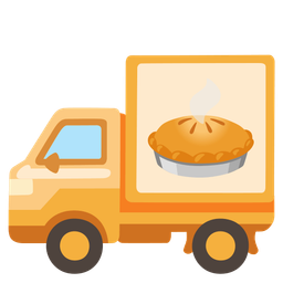 delivery truck and pie