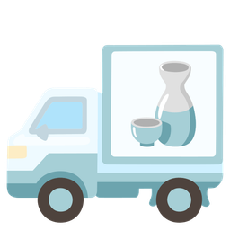 delivery truck and sake