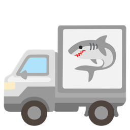 delivery truck and shark