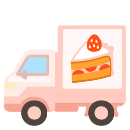 delivery truck and shortcake