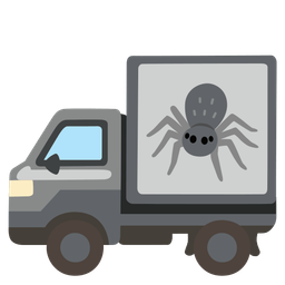 delivery truck and spider