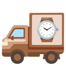 delivery truck and watch