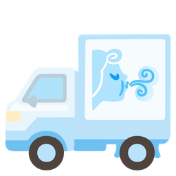 delivery truck and wind face