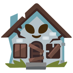 Derelict house and Alien