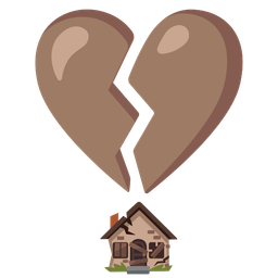 Derelict house and Broken heart