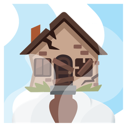 Derelict house and Hot springs