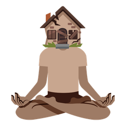 Derelict house and Lotus