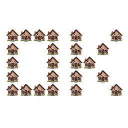 Derelict house and OK button