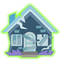 Derelict house and Radioactive