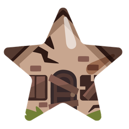 Derelict house and Star