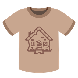 Derelict house and T-shirt