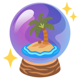 Desert island and Crystal ball